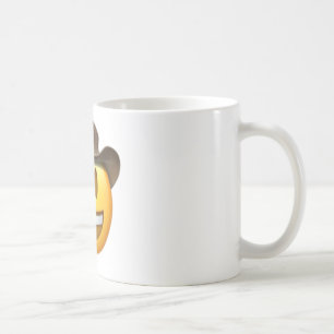 Cowboy emoji face coffee mug