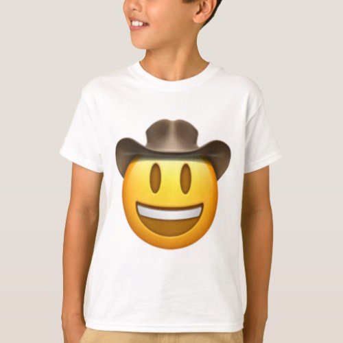 Cowboy emoji face T_Shirt