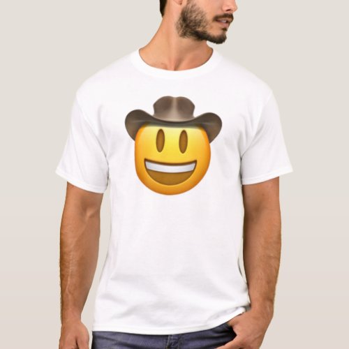 Cowboy emoji face T_Shirt