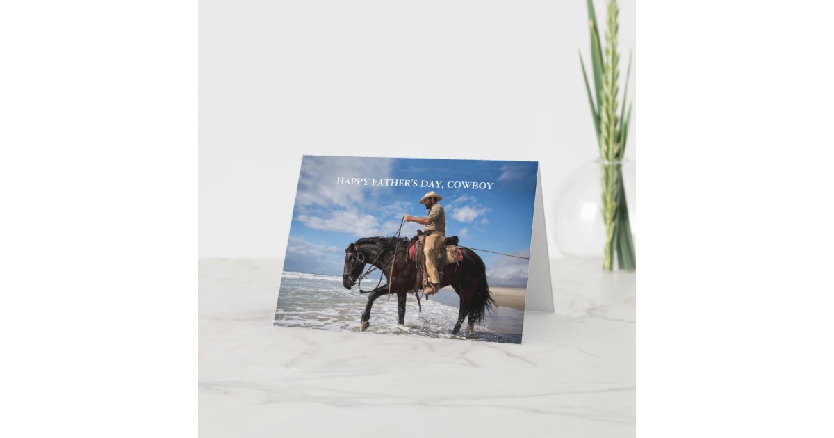 Cowboy Father's Day Card | Zazzle