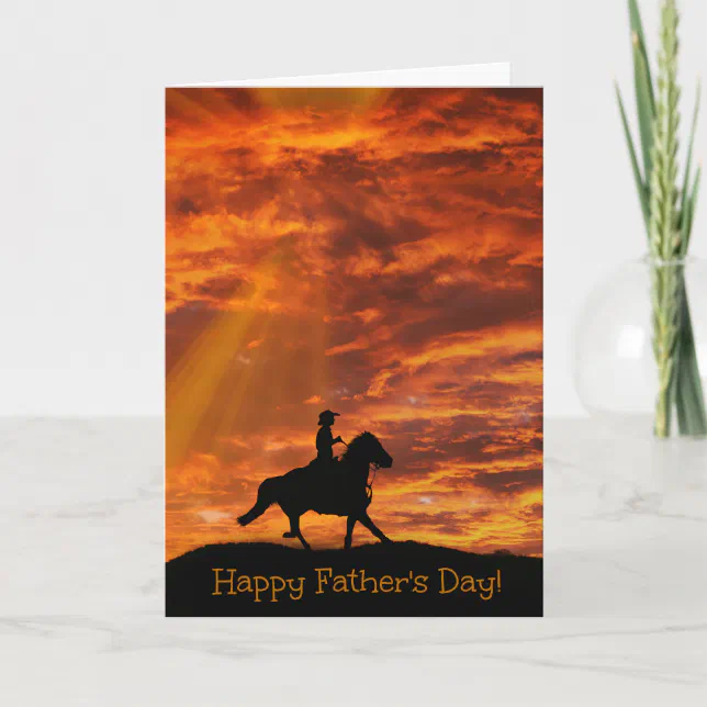 Cowboy Fathers Day Card Zazzle 8567