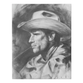 Cowboy Faux Canvas Print