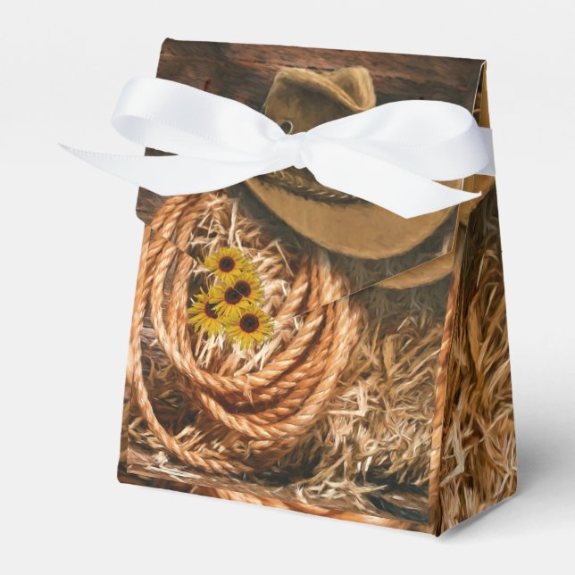 Cowboy Favor Boxes (Front Side)