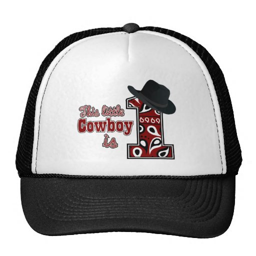 Cowboy First Birthday Trucker Hat | Zazzle