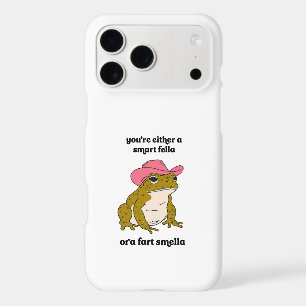 Cowboy Frog Meme Smart Fella or Fart Smella iPhone 17 Pro Max Case
