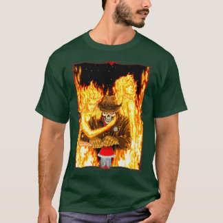 Cowboy From Hell with Axe Classic TShirt