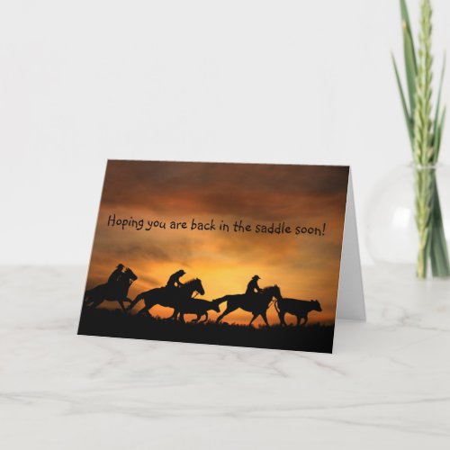 Cowboy Get Well Card