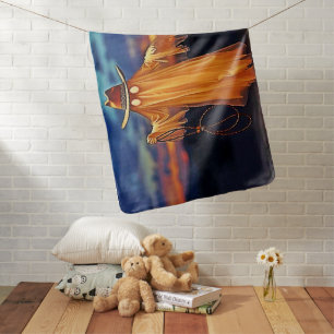 Cowboy Ghost at Sunset Design Baby Blanket