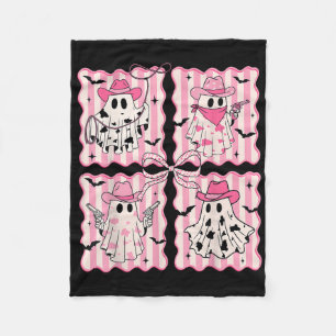 Cowboy Ghost Halloween Ghoul Funny Cowgirl Women G Fleece Blanket