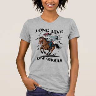 Cowboy Ghost Riding a Horse Halloween T-Shirt