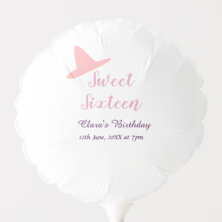 cowboy girl sweet 16th birthday pink purple name m balloon