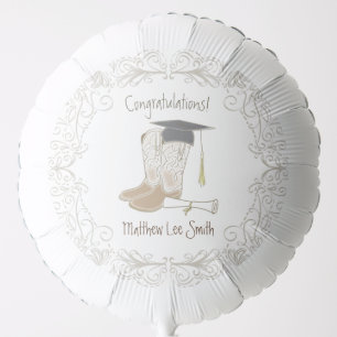 Cowboy Graduation Country Western Party Balloon