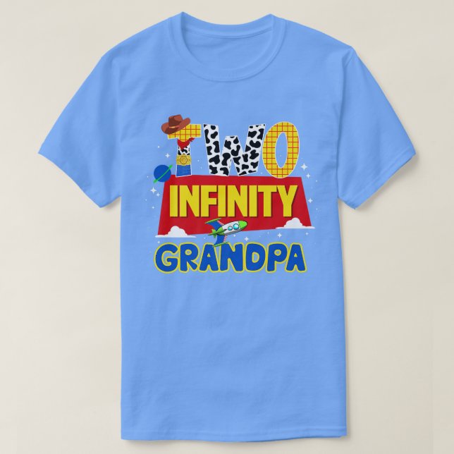 Cowboy Grandpa Two Infinity And Beyond Birthday De T-Shirt (Design Front)