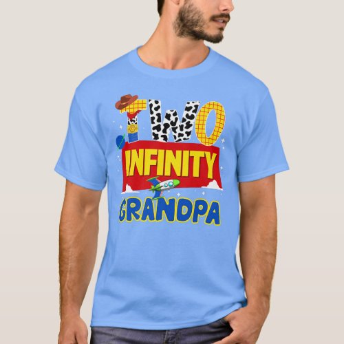 Cowboy Grandpa Two Infinity And Beyond Birthday De T_Shirt