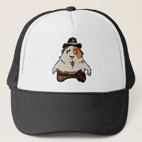 Cowboy Guinea Pig Trucker Hat