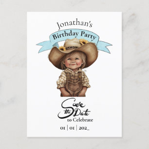 Cowboy  Happy Birthday Boy Postcard