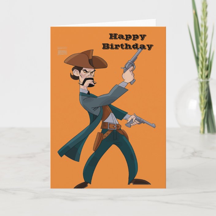 Cowboy Happy Birthday Greetings Card | Zazzle.com