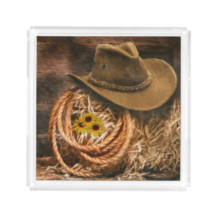 Cowboy Hat Acrylic Tray