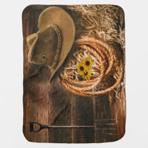 Cowboy Hat Baby Blanket