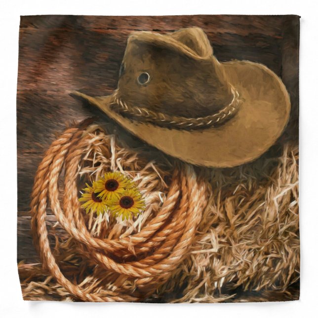 Cowboy Hat Bandana (Front)