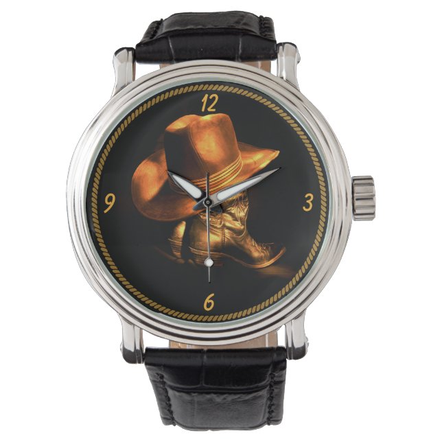 COWBOY HAT & BOOTS     WATCH (Front)