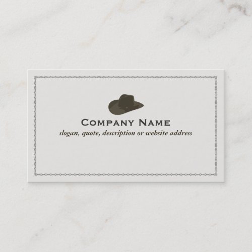 Cowboy Hat Business Card