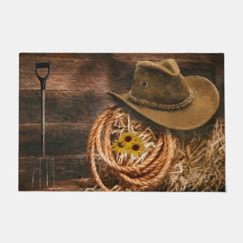 Cowboy Hat Doormat