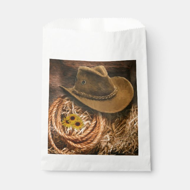 Cowboy Hat Favor Bag (Front)