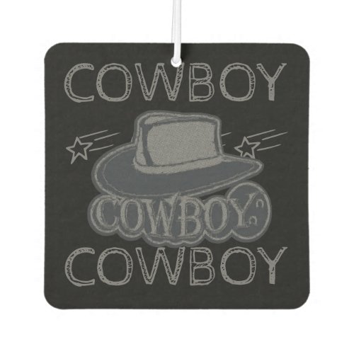 Cowboy Hat Grey Air Freshener