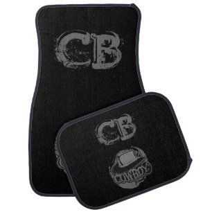 Cowboy Hat! Grey and Black Car Floor Mat