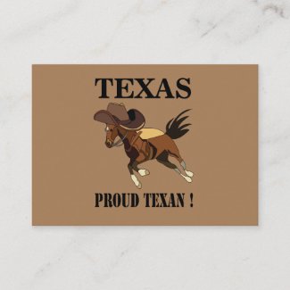 Cowboy Hat Horse Proud Texan Texas 