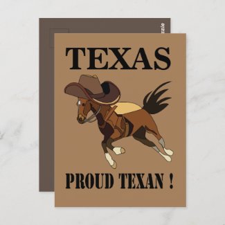 Cowboy Hat Horse Proud Texan Texas
