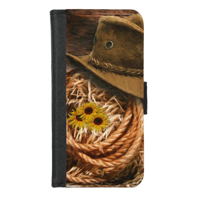 Cowboy Hat iPhone Wallet Case (Front)