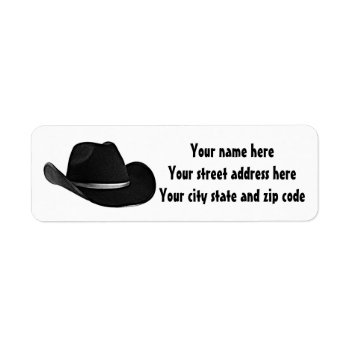 Cowboy Hat Label by deemac1 at Zazzle