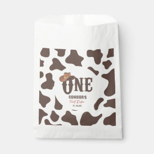 Cowboy Hat ONE First Rodeo 1st Birthday Party Favor Bag