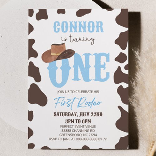 Cowboy Hat ONE First Rodeo 1st Birthday Party