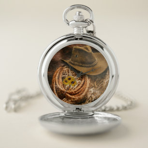 Cowboy Hat Pocket Watch