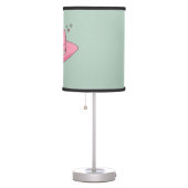 Cowboy Hat Preppy Pink And Green Table Lamp (Right)