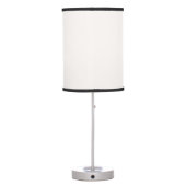 Cowboy Hat Preppy Pink Table Lamp (Back)