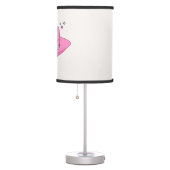 Cowboy Hat Preppy Pink Table Lamp (Right)