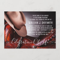 Cowboy Hat Saddle Funeral Memorial Service