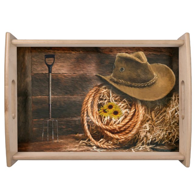 Cowboy Hat Serving Tray (Front)