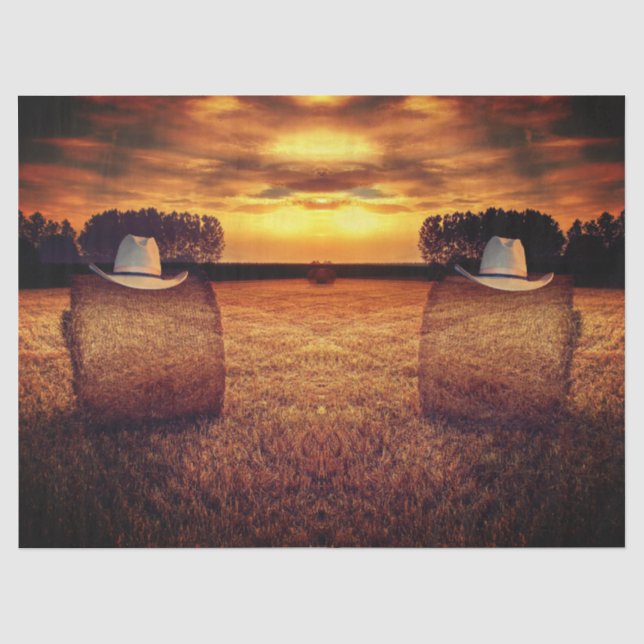 Cowboy Hat Tissue Paper (Front)