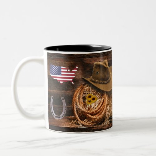 Cowboy Hat Two_Tone Coffee Mug