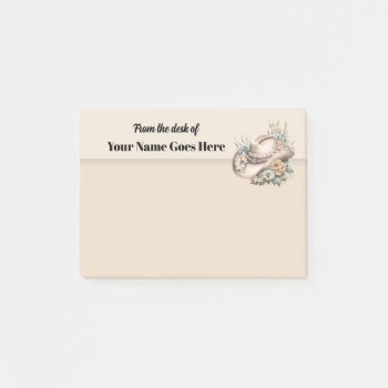 Cowboy Hat Western Name Desk Note by mensgifts at Zazzle
