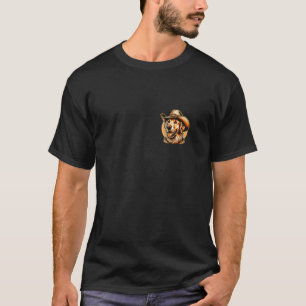 Cowboy Hat Wild Western Golden Retriever Dog Lover T-Shirt