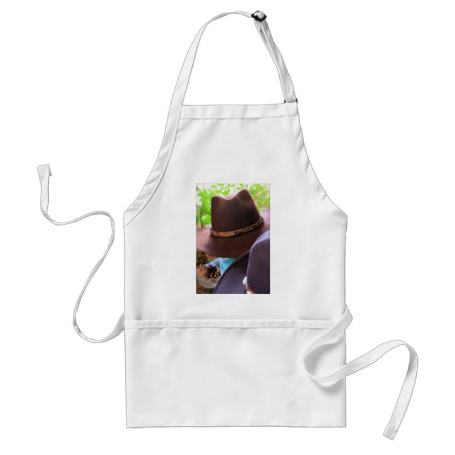 Cowboy Hats Adult Apron (Front)