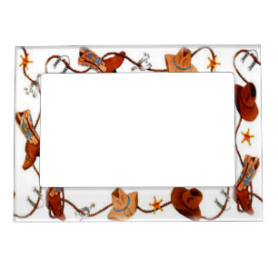 "Cowboy hats & boots" Magnetic Frame