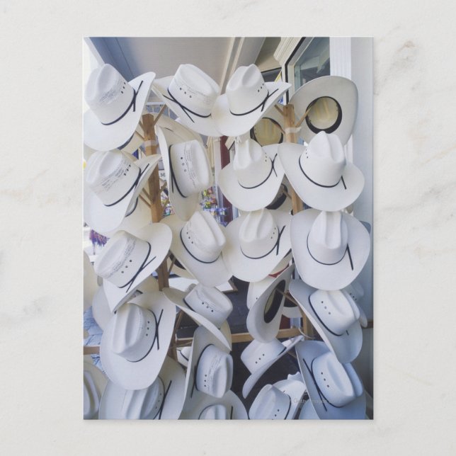 Cowboy hats hanging in a hat shop, Texas, USA Postcard (Front)