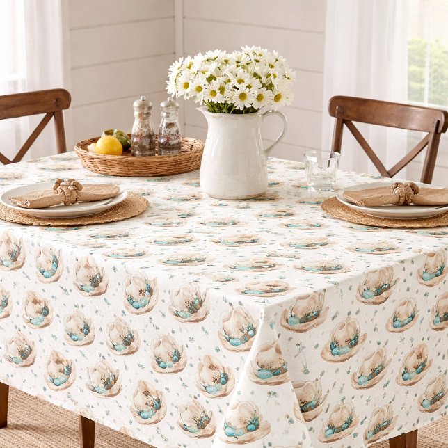 Cowboy Hats Turquoise Accents Tablecloth (Creator Uploaded)